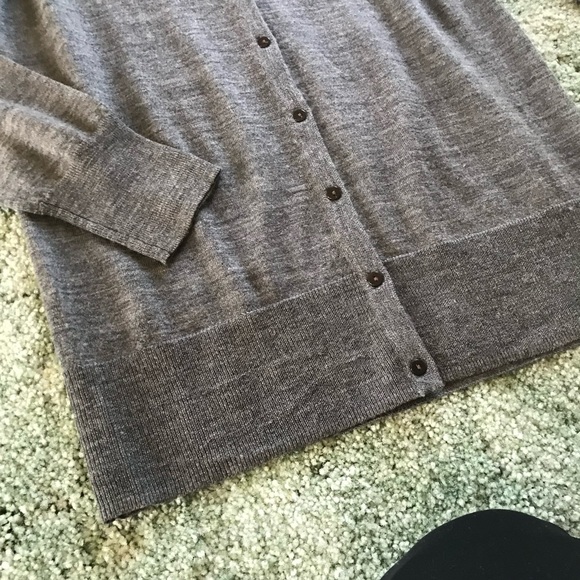 GAP Dark Gray Cardigan Sweater, Button Up Front, Grey Sweater, Lightweight, M - Picture 7 of 14